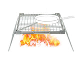 Secondary Combustion Portable Grill Firepit - With Grill & Bag