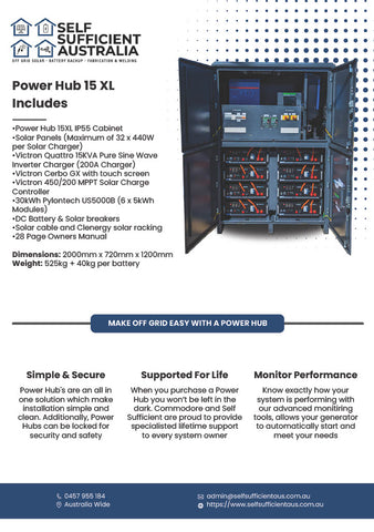 Power Hub 15 XL | All-In-One Off Grid Solar System
