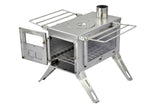 Nomad Camping stove (Double View) - Medium Size / Stainless Steel