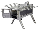 Nomad Camping stove (Double View) - Micro Size / Stainless Steel