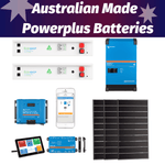 'Aussie Tough' Victron Off Grid Solar Kit - Powerplus Australian Lithium Bank And JA Solar