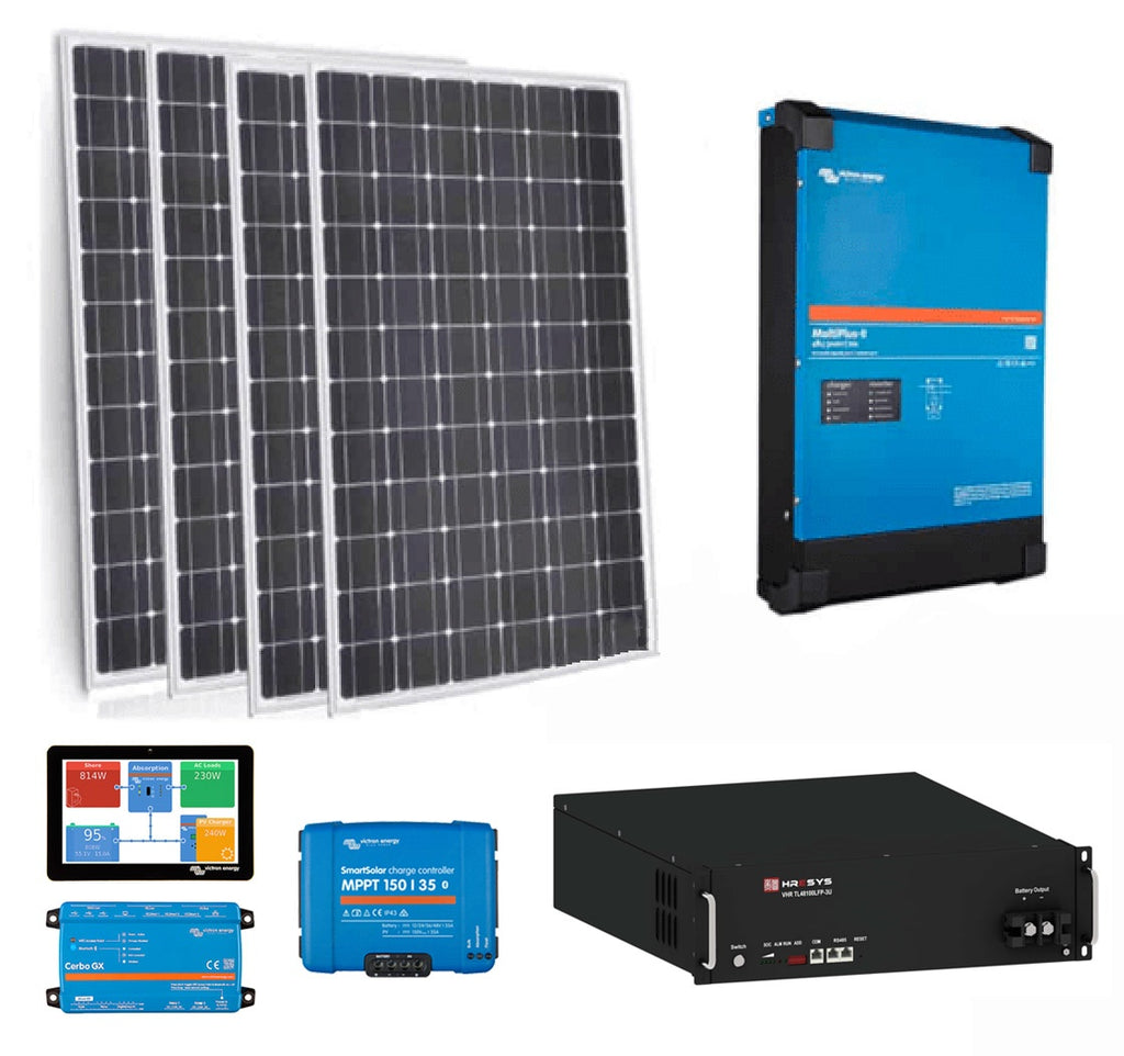 Victron Off Grid System ' Lithium Ultimate Budget' - 1.7 KW PV