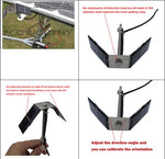 Electric Dual Axis Solar Tracker +16" Linear Actuator 1500N DC Motor +LCD Controller +Anemometer DIY Solar Panel Tracking System