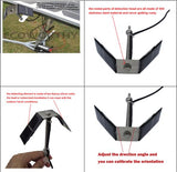 Electric Dual Axis Solar Tracker +16" Linear Actuator 1500N DC Motor +LCD Controller +Anemometer DIY Solar Panel Tracking System