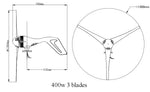 R & X Wind Turbine kit - 400 W / 12 & 24 V