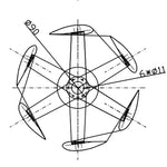 R & X Vertical Axis Wind Turbine - 400 W / 12 / 24 V