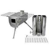 Woodlander Camping stove - Large Size / Stainless Steel